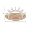 Decorative Sunshine Trinket Tray for House Decor - Stylish Ceramic Tray Dish for Jewelry, Bathroom, or Bedroom Decor - 3.5", Ivory - 4 of 4