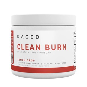Kaged Thermogenic Powder | Clean Burn | Lemon Drop | Men & Women | Weight Management Supplement | Organic Caffeine | Apple Cider Vinegar | 30 Servings - 1 of 4