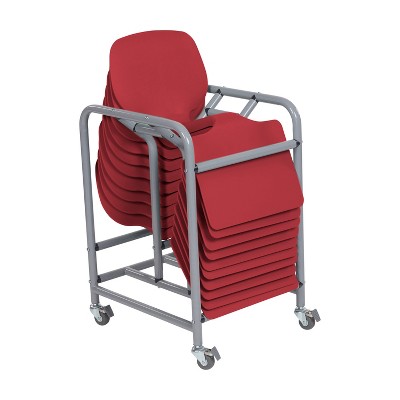 ECR4Kids Surf Storage Rack Classroom Set - 10 Lap Desks with Mobile Cart