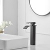 BWE Waterfall Single Hole Single Handle Bathroom Vessel Sink Faucet With Pop-up Drain Assembly - 2 of 4