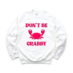 Simply Sage Market Women's Graphic Sweatshirt Don't Be Crabby Puff Print - 1 of 4