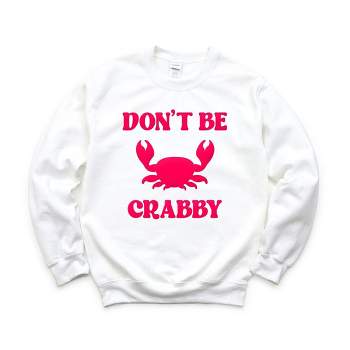 Simply Sage Market Women's Graphic Sweatshirt Don't Be Crabby Puff Print