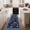 Floral Area Rug Machine Washable Rug For Playroom,Cute Throw Carpet For Girls,Low Pile Non Slip Non Shedding Rug - 2 of 4
