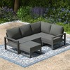 WestinTrends Montara 5-piece Outdoor Sectional Modular Patio Furniture Sofa Set - 2 of 4
