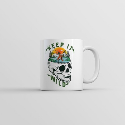 Crazy Dog T-Shirts Keep It Wild Fishing Mug Funny Fisherman Grpahic Novelty Coffee Cup-11oz