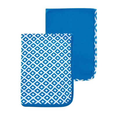 Yoga Sprout Baby Boy Cotton Swaddle Blankets, Blue Elephant, One Size