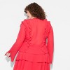 Women's Long Sleeve Flyaway Top - Wild Fable™ Cherry Red - 3 of 3