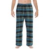Gioberti Men's Yarn-Dye Brushed Flannel Pajama Pants, Elastic Waist - 2 of 3