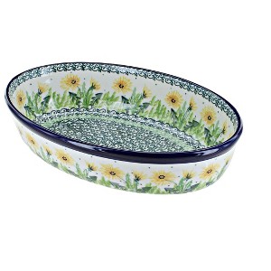Blue Rose Polish Pottery 299 Ceramika Small Oval Baking Dish - 1 of 1