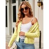 BLUEMING Womens Sweater Cardigan Cropped Lightweight Rib Texture Button Down Knit Tops 2025 Fall Fashion Outfits - 4 of 4