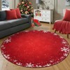 Washable Christmas Area Rug Ultra-Soft Snowflake Xmas Bedroom Carpet - 4 of 4