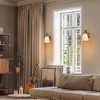 LNC Jacarmellia Polished Gold  and Matte Black with White Fabric  Modern Vanity Lights ,1Light/2 Light/3 Light/4 Light - 4 of 4