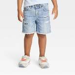Toddler Boys' Hem Super Stretch Jean Shorts - Cat & Jack™ Medium Wash