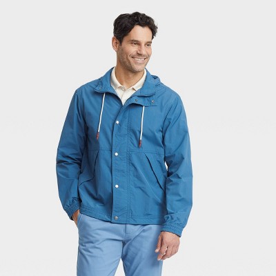 Men's Big & Tall Ripstop Rain Jacket - Goodfellow & Co™ Blue 2xlt