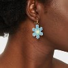 Woven Beaded Flower Drop Earrings - Universal Thread™ - 2 of 3