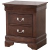 NicBex Nightstand with 2 Drawers,22 inch /21 inch Side Table with Metal Handles and  Elegant Finish,Classic Bedside Table for Bedroom,Living Room - 3 of 4