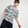 Campus Sutra Men Men's Multicolour Oversized Line Strokes Shirt - 2 of 4