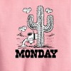 Boys' - Peanuts - Spike Cactus Monday Graphic Long Sleeve Fleece Sweatshirt - 2 of 4