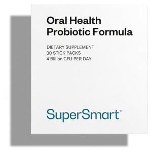SuperSmart Oral Health Probiotics 4 Billion CFU per Day - with Lactobacillus Salivarius - Teeth & Gum Health | Non-GMO - Sugar Free - 30 Sticks - 1 of 1