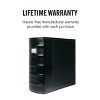 Bellagio-Italia XL 3-Ring Storage Binder - 600-Sheet Capacity Storage Organizer - Blank Index Plate on Spine for Custom Labeling - Black - 4 of 4