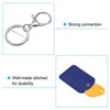 Unique Bargains PU Leather Keychain Fobs with Key Rings for DIY Crafts 2 Pcs - 4 of 4
