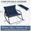 Angel Sar All-Season Rocking Recliner Chair with Storage, Breathable Mesh Lounge Chair with Cushions for Indoor/Outdoor Use - 2 of 4