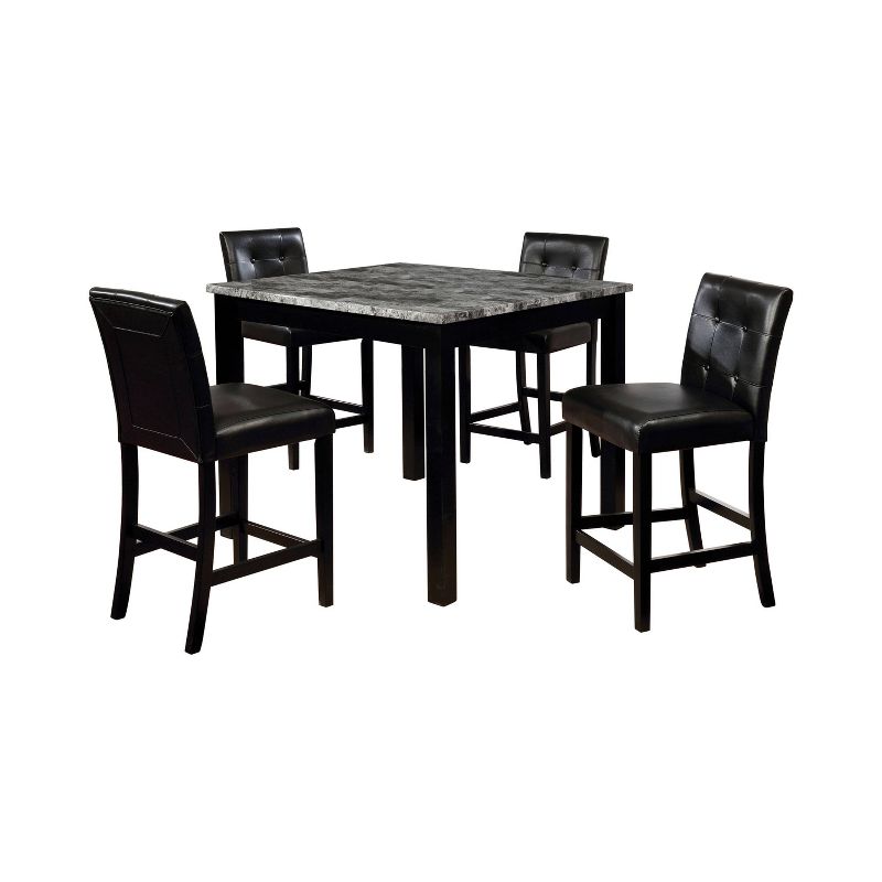 Tetherron Counter Height Dining Table Set Gray/Black - miBasics, 1 of 8