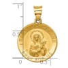Black Bow Jewelry 14k Yellow Gold Hollow St. Catherine Medal Pendant, 19mm (3/4 Inch) - 4 of 4