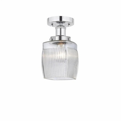 Colton - 1 Light Semi-Flush Mount In Industrial Style-9.75 Inches Tall and 6 Inches Wide