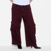 Women's Mid Rise Wide Leg Cargo Jeans - Wild Fable™ - 2 of 3