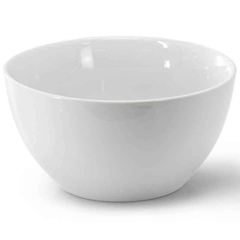 Our Table Simply White 6 Piece 7.25 Inch Porcelain Deep Bowl Set, 5 of 6