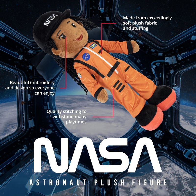 NASA Kaylie Astronaut 14 Inch Plush Figure, 2 of 7