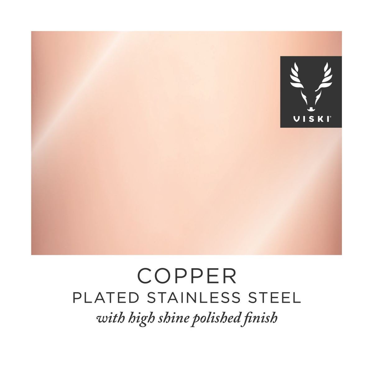 Viski 4-Piece Bartender Kit for Craft Cocktails, Coffee & Dessert Cocktails, Bar Essentials, Mixing Glass, Strainer, Double Jigger & Barspoon, Copper - thumbnail 4