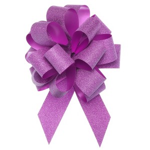 Unique Bargains Glitter Bright Gift Wrapping Large Pull Bow for Christmas Decoration 20 Pcs - 1 of 4