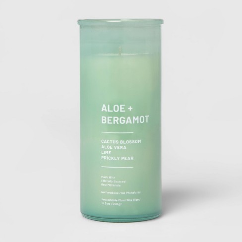 Glass Jar Aloe and Bergamot Candle Green - Threshold™ - image 1 of 2