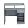 Modern Office Desk with Hutch - Techni Mobili - image 3 of 4