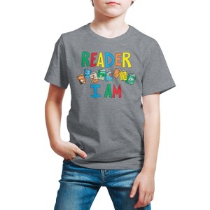 Boys' - Dr. Seuss - The Cat In The Hat Book Cover Reader I Am Short Sleeve Graphic T-Shirt - 1 of 4