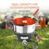 VEVOR 10 Qt Fish and Wing Fryer, Aluminum Propane Fish Fryer Kit, Outdoor Deep Fryer Seafood Pot with Thermometer, Strainer Basket, Silver - 3 of 4