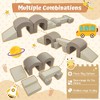 Whisen 7-Piece Kids Tongue-Shaped Soft Foam Crawling and Climbing Toy Set & Soft Play Equipment, Suitable as a Gift, Indoor or Outdoor Use - Brown - 2 of 4