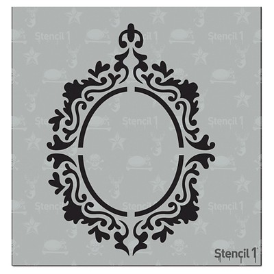 Stencil1 Rococo Frame - Stencil 5.75" x 6"