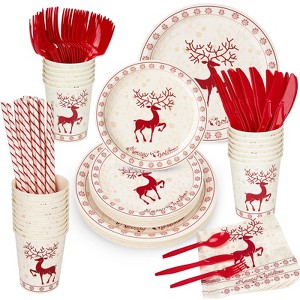 Party Supplies, Party Decorations, Halloween Tableware Set Include Dinner Plates, Dessert Plates,Cups,Napkins - 1 of 4