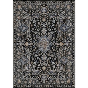 Fulvari Area Rugs Machine Washable Rugs for Living Room,Vintage Boho Rugs for Bedroom Dining Room,Non Slip Indoor Thin Low Pile Carpet - 1 of 4