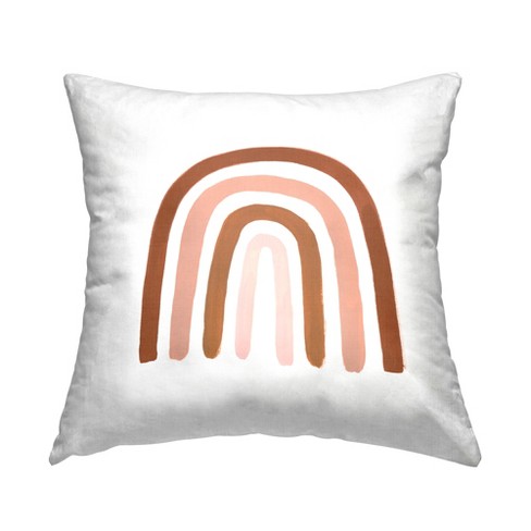 Stupell Industries Southwestern Desert Themed Rainbow Arches Pink Beige Printed Pillow, 18 x 18 - image 1 of 3