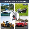 15 Gallon Rolling Fuel Caddy with 10ft Hose and Siphon Pump, Gas/Diesel Transfer Tank on Wheels for Cars Boats ATVs Mowers, Shut-Off Valves - 3 of 4
