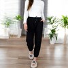 Anna-Kaci Active Women's High Waist Drawstring Pants with Elastic Cuffs and Side Pockets - 4 of 4