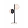 Elegant Lighting Eclipse 2 Lights Brass Table Lamp With Frosted White Glass - 2 of 4