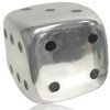 HomeRoots 6" Silver Buffed Aluminum Tabletop Sculpture - 4 of 4