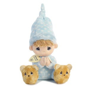 Aurora Precious Moments 8" Precious Prayer Boy Blue Stuffed Animal - 1 of 3