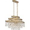 Savoy House Luna 10 - Light Chandelier in  Warm Brass - 4 of 4