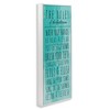 Stupell Industries Bathroom Rules on Turquoise, 13" x 30" - 3 of 4